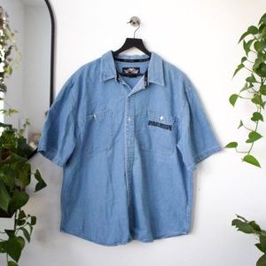 Harley Davidson button-down shirt